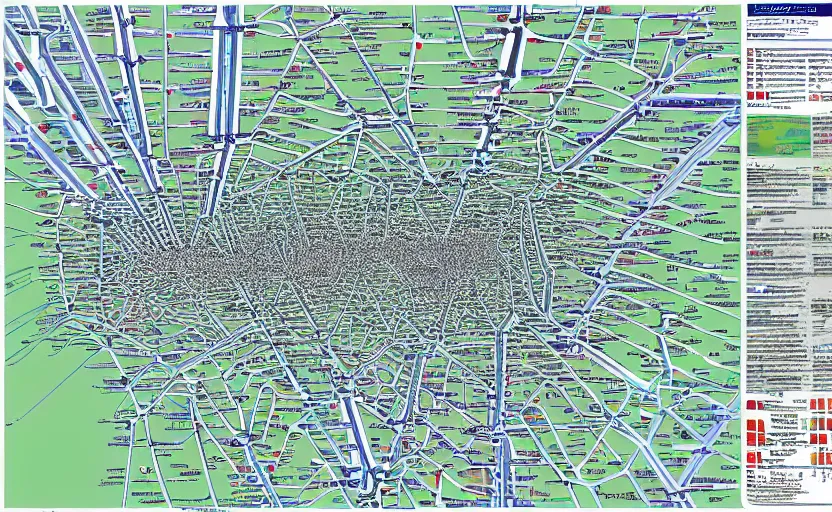 Prompt: fractal in the style of washington dc metro map, wmata map, dc metro