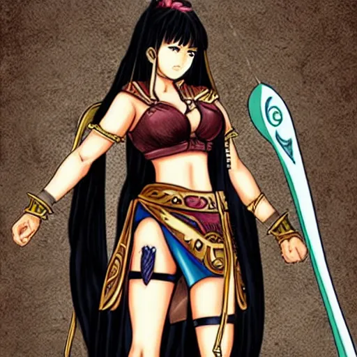 Image similar to xena the warrior princess as anime character, manga