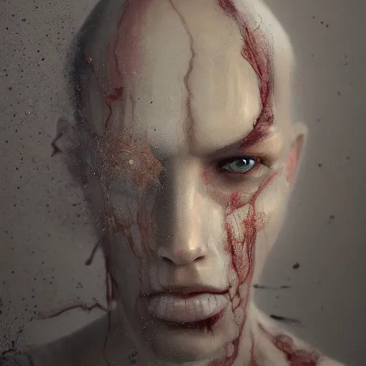 Prompt: hyperrealistic mixed media image of unimaginable fear anomaly, stunning 3 d render inspired art by greg rutkowski and xiang duan and thomas eakes, perfect symmetry, flesh texture, realistic, highly detailed attributes and atmosphere, dim volumetric cinematic lighting, 8 k octane detailed render, post - processing, masterpiece,