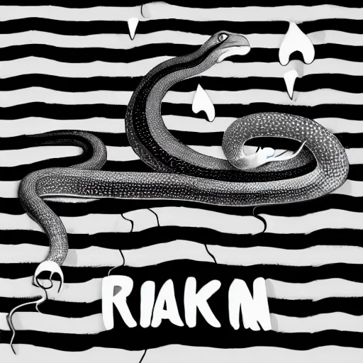 Image similar to a snake stars in singing i'm the rain album cover,