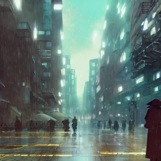 Image similar to raining dark dieselpunk dystopia makoto shinkai