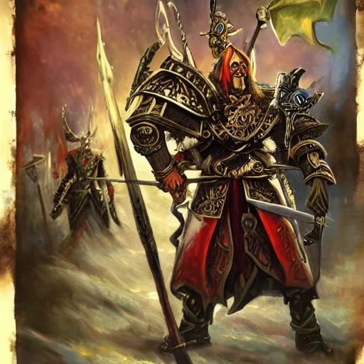 Prompt: Warhammer Fantasy,High Elf,artwork
