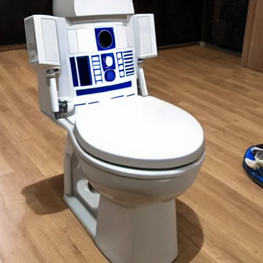 Image similar to gaming chair toilet r 2 d 2