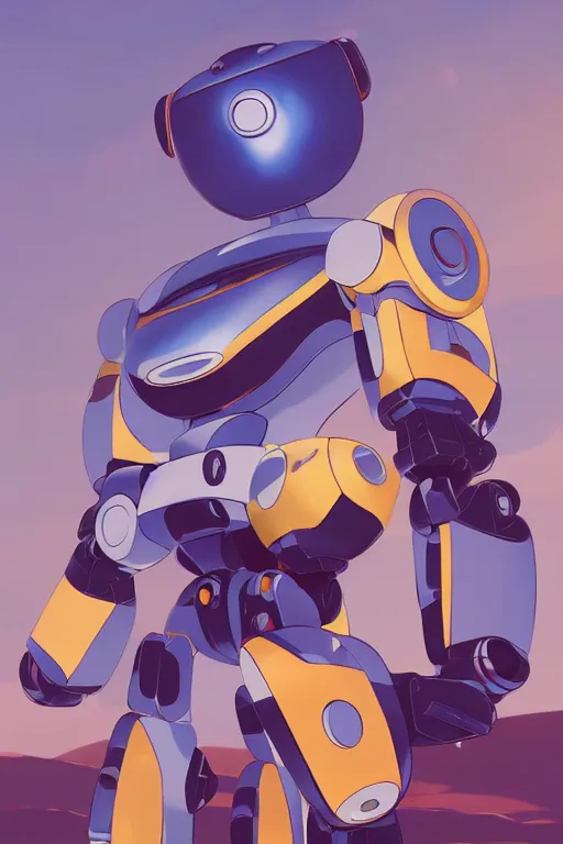 Image similar to metabots medabots medarotto medarot robot minimalist comics, behance hd by jesper ejsing, by rhads, makoto shinkai and lois van baarle, ilya kuvshinov, rossdraws global illumination ray tracing hdr radiating a glowing aura