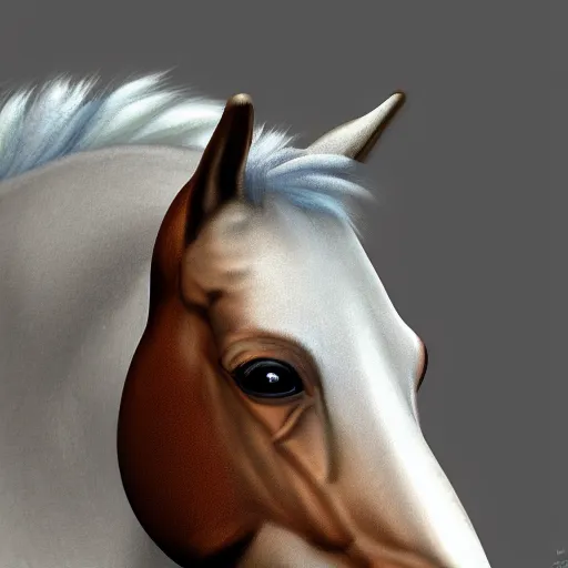 Image similar to photorealistic horse