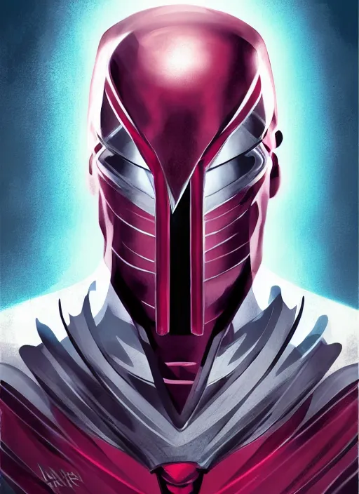 Prompt: magneto, illustration, sharp focus, highly detailed, vertical portrait, manga, concept art, smooth, dramatic lighting, facing forward, face in focus, in the style of Hirohiko Araki