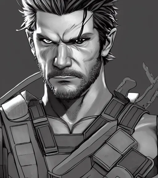 Prompt: detailed portrait rayden ryu terry dante solid snake link from the legend of zelda by eisuke ogura and bengus, detailed face, protection in arms, udon comics style, trending artstation, detailed eyes, highly - detailed, trending cgsociety, unreal engine 5, octane render pencile and ink, city in the background, dark colors, intricate details