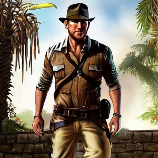 Prompt: Dan Ryckert as Indiana Jones