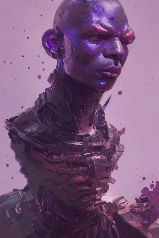 Image similar to Portrait of Pierre Bourne, purple, marvel comics, dark, intricate, highly detailed, smooth, artstation, digital illustration by Ruan Jia and Mandy Jurgens and Artgerm and Wayne Barlowe and Greg Rutkowski and Zdislav Beksinski