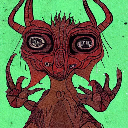 Image similar to a creature called the bunjimsonckik artist depiction