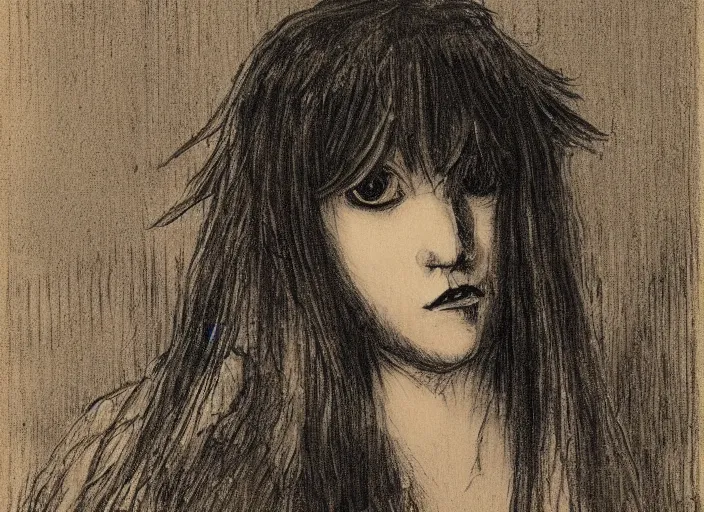 Prompt: misa amane portrait. by rembrandt