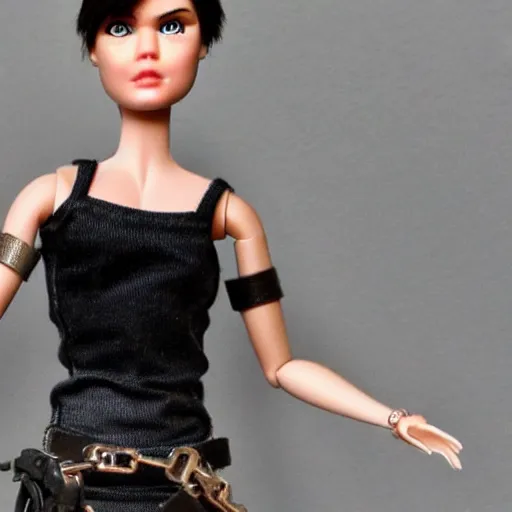 Prompt: furiosa as a barbie doll, photorealistic, highly detailed,