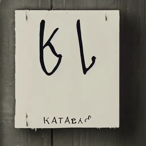 Image similar to katzkab written in a cream white colour banner