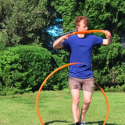 Image similar to Eric InTheCircle hula hooping