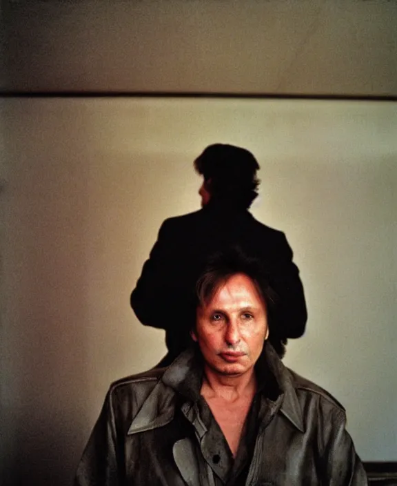 Image similar to portrait of michael cimino photographed by nan goldin