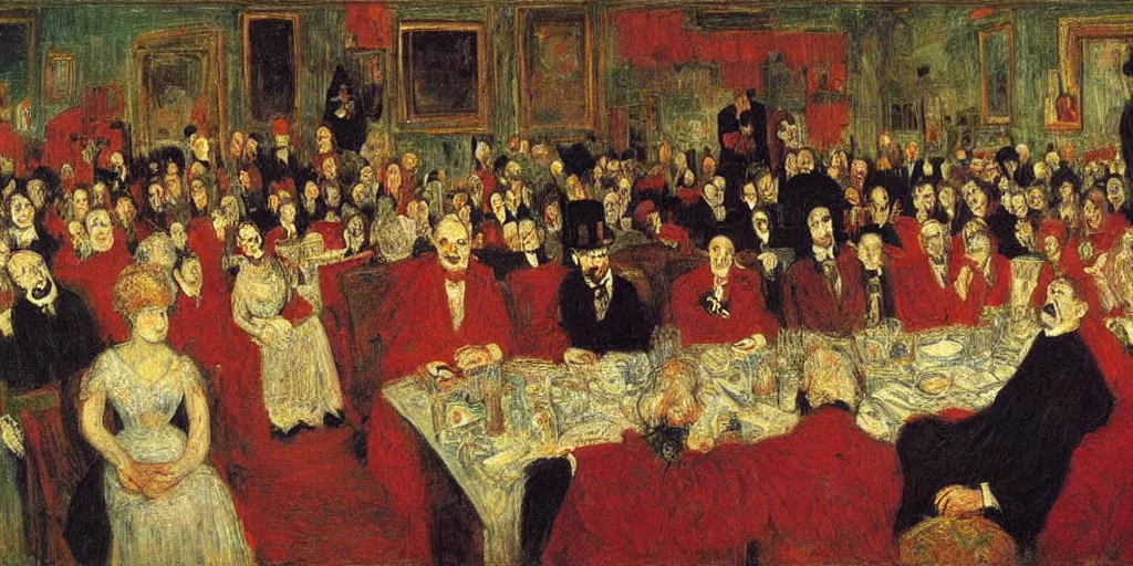 Prompt: the great judge. james ensor. ( 1 8 9 8 ) oil on canvas