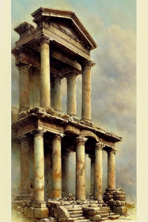 Image similar to (((((roman temple . muted colors.))))) by Jean-Baptiste Monge !!!!!!!!!!!!!!!!!!!!!!!!!!!