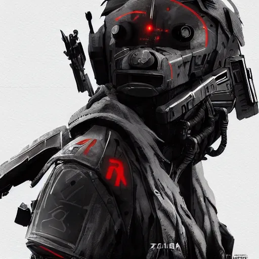 Image similar to killzone, by zbrush, 8 k splash art in the style of makoto. akihiko yoshida. takashi. stephen bliss. yoshiyuki, and agnes cecile 4 k concept art