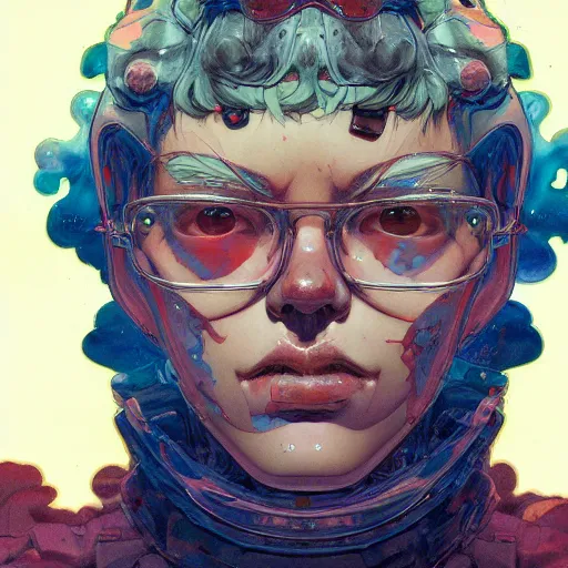 Image similar to prompt : doomer portrait soft light painted by james jean and katsuhiro otomo and erik jones, inspired by akira anime, smooth face feature, intricate oil painting, high detail illustration, sharp high detail, manga and anime 1 9 9 9