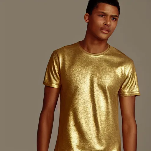 Image similar to a gold tshirt