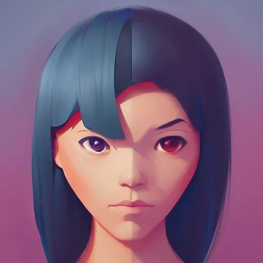 Image similar to face icon stylized minimalist contact 1 9 9 7, loftis, cory behance hd by jesper ejsing, by rhads, makoto shinkai and lois van baarle, ilya kuvshinov, rossdraws global illumination