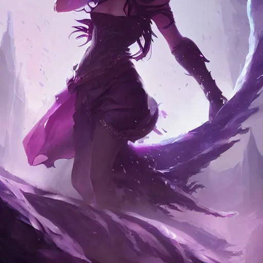 Prompt: violet dark eye magic spell, fantasy game art by greg rutkowski, fantasy rpg, league of legends