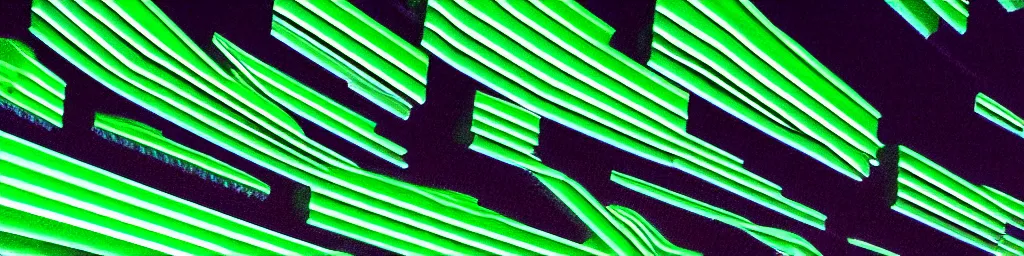 Prompt: glowing green lines, jagged edges, sharp lines, contrast, rocks, stylistic, glowing, straight lines