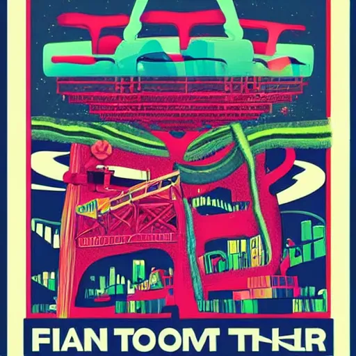 Prompt: “a poster for phish in toronto, phish playing giant tweezers”