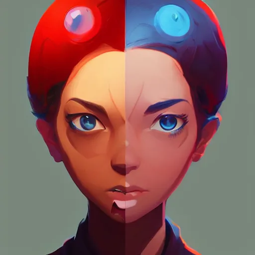 Image similar to face icon stylized minimalist 3 do interactive multiplayer, loftis, cory behance hd by jesper ejsing, by rhads, makoto shinkai and lois van baarle, ilya kuvshinov, rossdraws global illumination