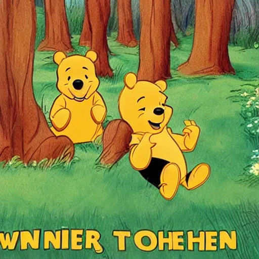 Image similar to winnie the pooh copyrights himself