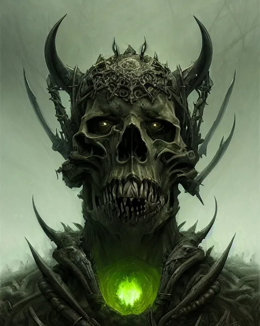 Prompt: concept art by artgerm, pestilence of the four horsemen of the apocalypse, soft green natural light, intricate, skulls of war, highly detailed dark art, digital painting, artstation, concept art, smooth, sharp focus, illustration, art by greg rutkowski and luis rollo and uang guangjian and gil elvgren, symmetry!