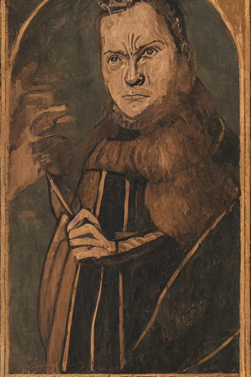 Image similar to portrait of karadoc in kaamelott