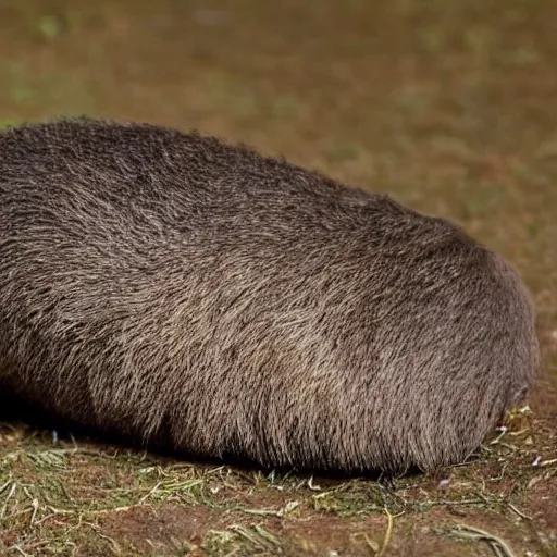 Prompt: a full body photo of an animal which looks half like a slug and half like a sloth