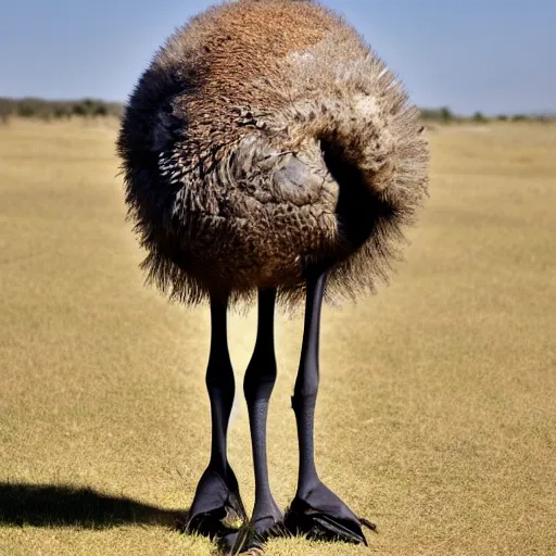 Image similar to HD photo of an ostrich with arms.