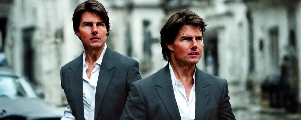 Prompt: ' tom cruise'as'isaac clark ', cinematic scene, award winning