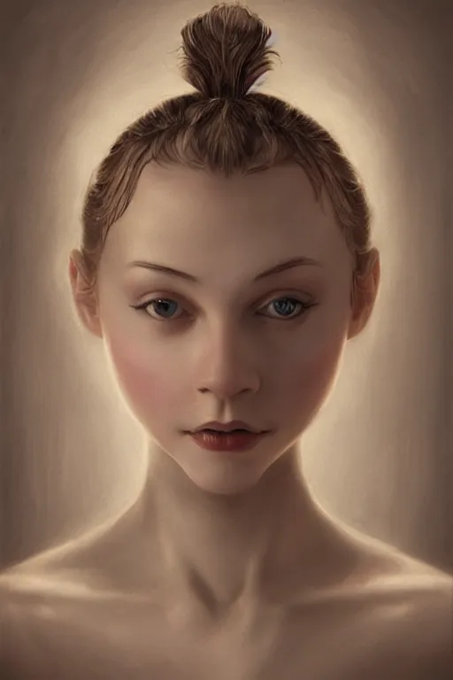 Image similar to hyperrealistic photography of a highly detailed and symmetrical gorgeous nordic female ballerina in the style of vargas and wlop, highly detailed, face symmetry, highly realistic hands, masterpiece, award - winning, sharp focus, intricate concept art, ambient lighting, 8 k, artstation