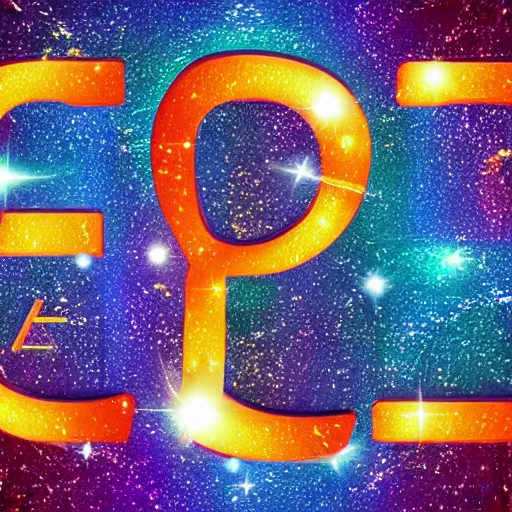 Prompt: holographic cosmos effect alphabet letter S vector illustration