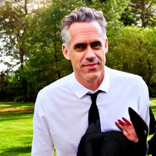 Prompt: jordan peterson is a playboy bunny now