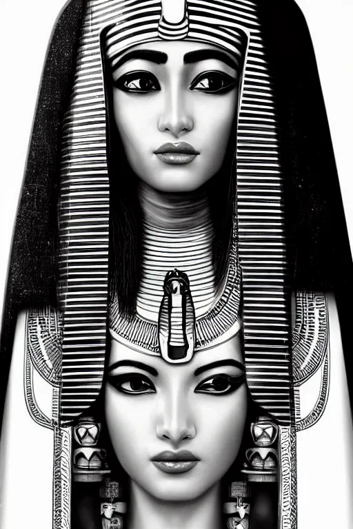 Nefertiti vector drawing  Public domain vectors