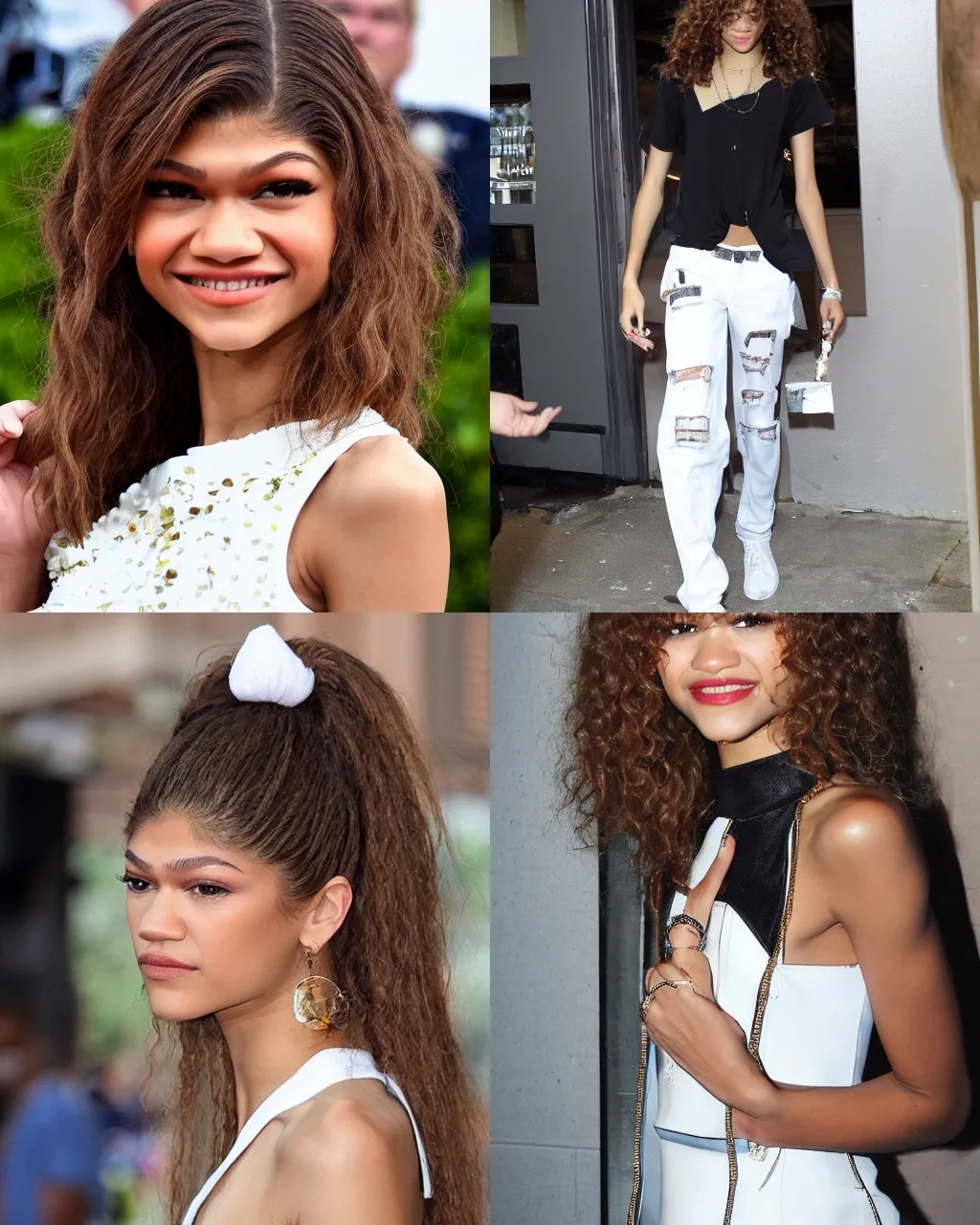 Prompt: Zendaya as a white girl