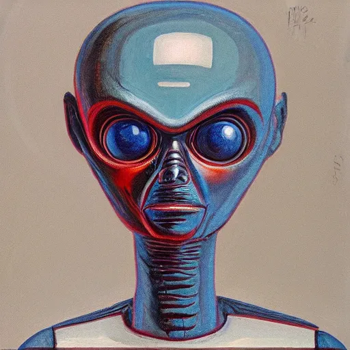 Image similar to alien by wayne thiebaud