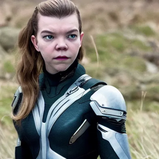 Image similar to Cyborg Anya Taylor-Joy