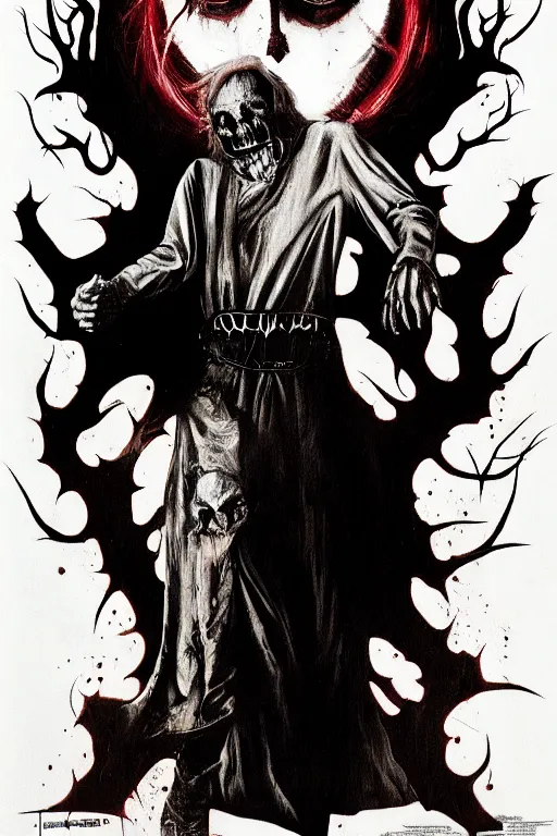 Image similar to the demon, poster art by john carpenter, trending on deviantart, gothic art, grotesque, creepypasta, freakshow