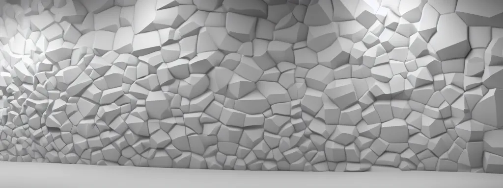 Image similar to 3 d rendering of a wall in a hyper modern art gallery with white walls, hyper detailed, soft light, unreal engine 5, 4 k, trending on artstation