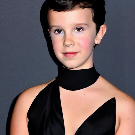 Prompt: photo of adult millie bobby brown, large shot