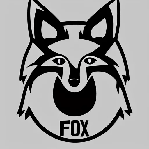 Image similar to a vector logo of a candle fox