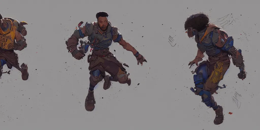 Prompt: cartoonish will smith running, vivid colors, character sheet, fine details, concept design, contrast, kim jung gi, greg rutkowski, trending on artstation, 8 k, full body, turnaround, front view, back view, ultra wide angle