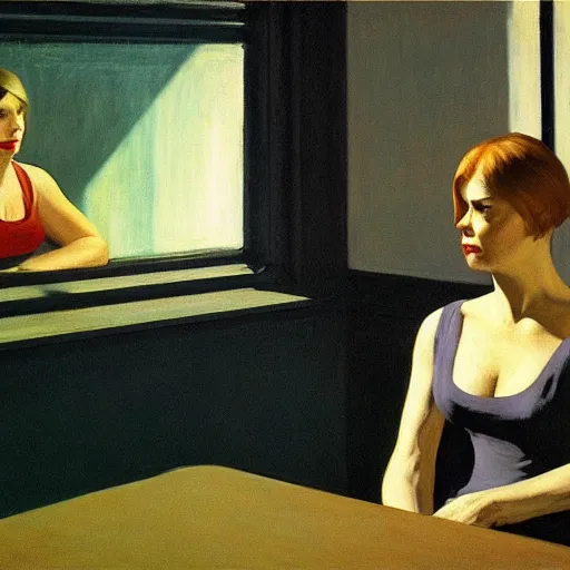 Image similar to RE7, by Edward Hopper