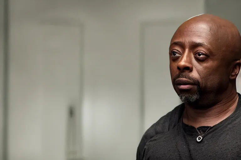 Image similar to donnell rawlings as ashy larry movie still, from the new die hard movie, 8 k, realistic