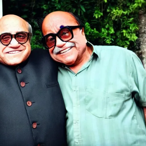 Image similar to danny devito with an indian man